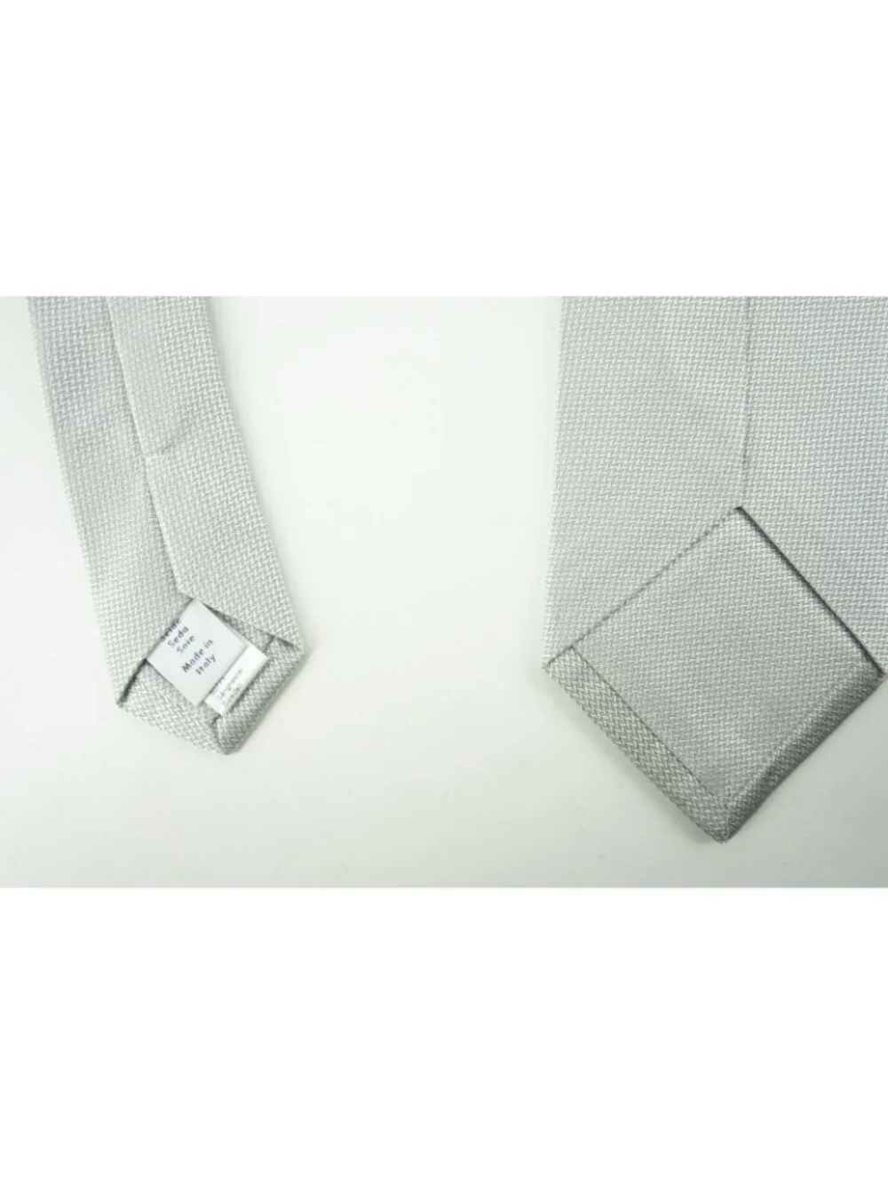 Eton Pearl Grid Herringbone 100% Silk Tie Brand New With Tags